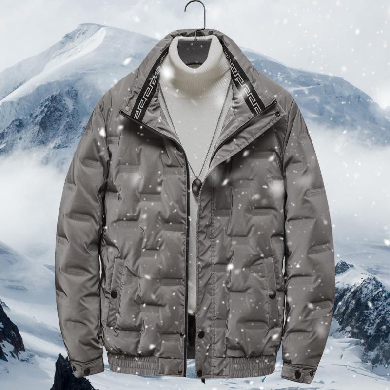 Winter New Down Jacket Men's Fashion Casual Stand-up Collar Down Jacket