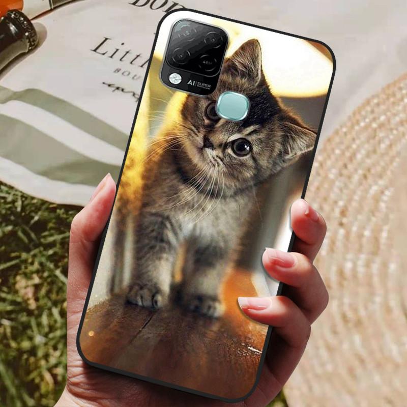 For Infinix Hot 10T Case Phone Cover Soft Silicone TPU Back Cases for Infinix Hot 10S NFC Case X689 Coques Hot10T  Hot10S Fundas