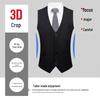 ROMON Men's Wool Blend Business Suit Vest
