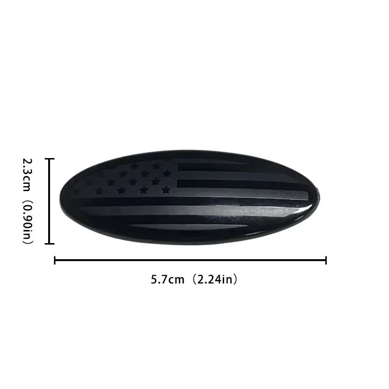 AACV1 58x22mm Car Steering Wheel Center Emblem Sticker for Ford Focus 3 MK2 Fiesta MK7 Mondeo Mk4 Fusion Kuga Transit Edge F150