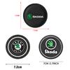 OENU7 Car Coaster Water Cup Bottle Holder Mat Anti-slip Pad For Skoda Octavia 2 3 Fabia A7 Rapid Superb Kamiq Kodiaq Accessories