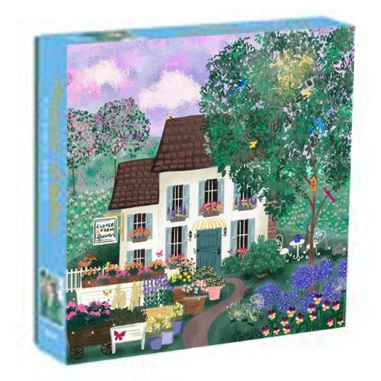 500Pcs/Set Christmas Jigsaw Puzzle Four Seasons Cityscape Animal Puzzle Challenge Game Educational Puzzle Toy Holiday Party Family Activity Decoration
