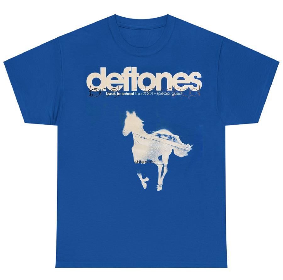 

Снова в школу Deftones Унисекс Футболка Топы футболка S-234XL Синяя рубашка подарок фанатам A509 M