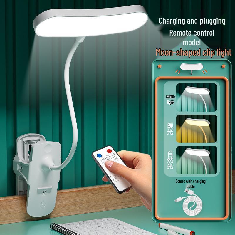 Multi-color Eye Protection Clip-on Desk Lamp with Touch Charging and Long Battery Life