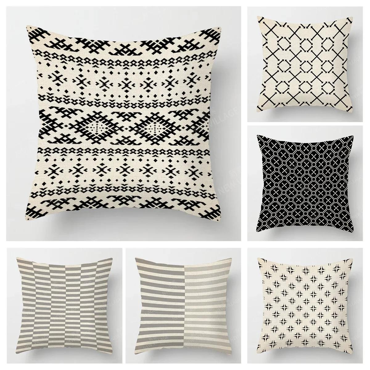 Tonnika Chen Unisex Modern Home Living Room Decor Throw Pillow Cover Cushion 35X35cm 40X40cm 60X60cm 45X45cm 40*40 Pillowcase Sofa Abstract Nordic