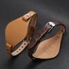 Premium Leder Dünnes Uhrenarmband Business Reise Outdoor Nutzung Kratzfest Schnellwechsel-Federstege