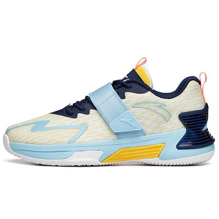 

Anta Hengsao3 Textile, Synthetic Leather Cushioning Slip Resistant Abrasion Resistant Low top Basketball Shoes Men s 112131606-3 44.5
