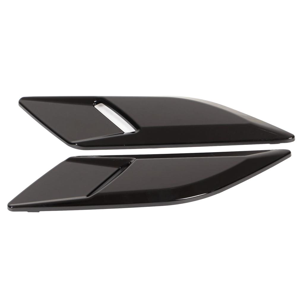 Pair Bonnet Air Outlet Trim Decoration Cover Replacement for Land Rover Range Rover Sport L494 2014‑2022 Glossy Black