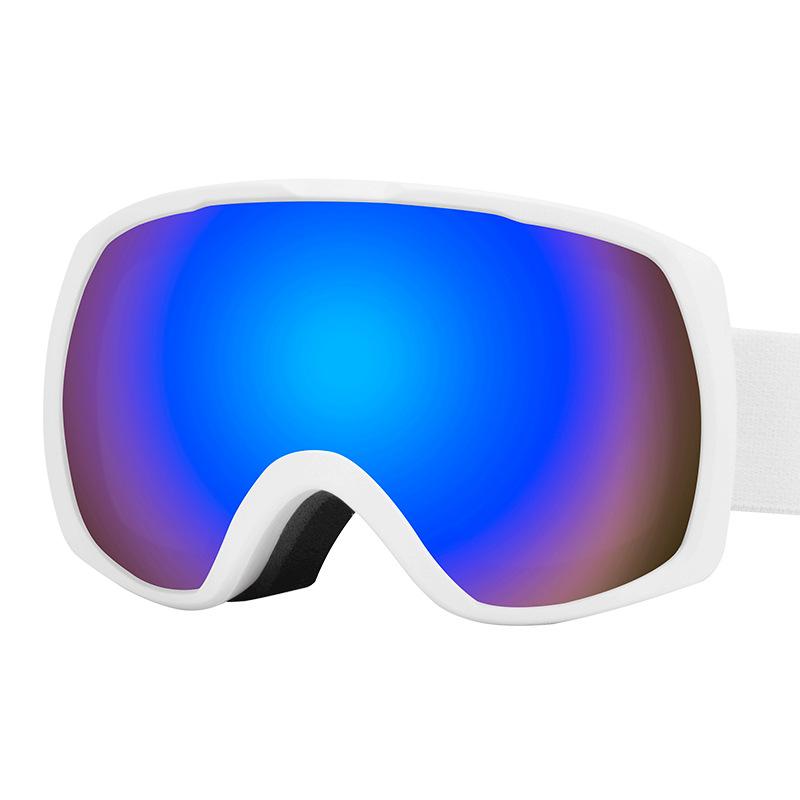 Ski goggles with double-layer anti-fog protection for outdoor sports and mountaineering, unisex, UV protection, compatible with prescription lenses