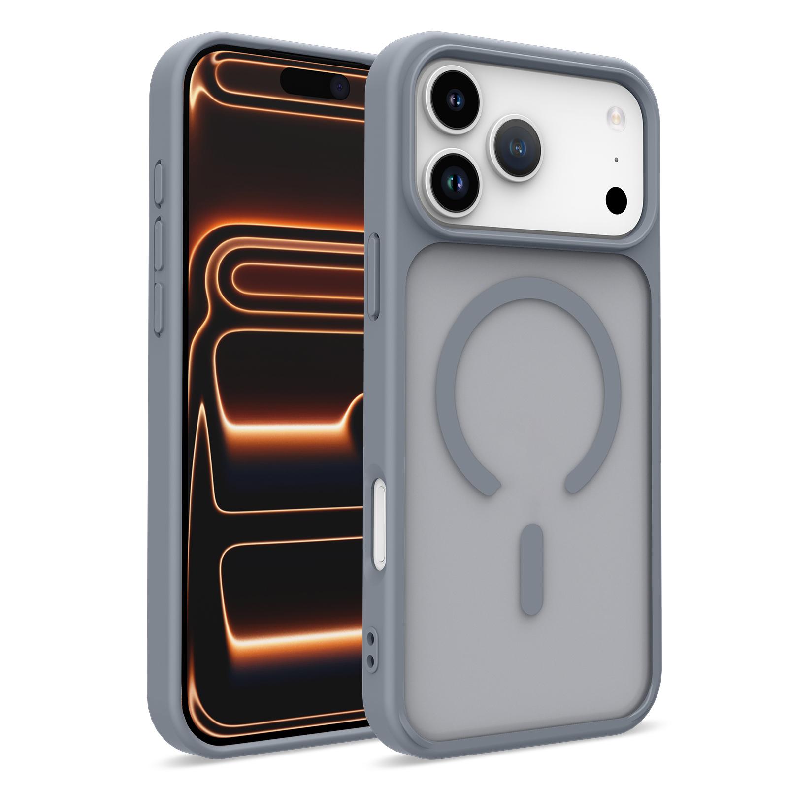 

Translucent Frosted Magnetic For Magsafe Case For iPhone Air 17 16 Plus 15 14 13 12 Pro Max 11 Matte Bumper Rugged PC Hard Cover iPhone 15