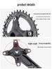 RIRO Mountain Bike Crankset, Square Hole, 10/11-Speed, 104BCD, Positive/Negative Tooth, Single/Double Disc