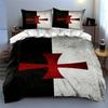 Crusader Cross Motif. Bedding Duvet Cover Sets Duvet Covers Pillowcases Gifts (1 * Duvet Cover 2 * Pillowcases, Without Duvet Insert)