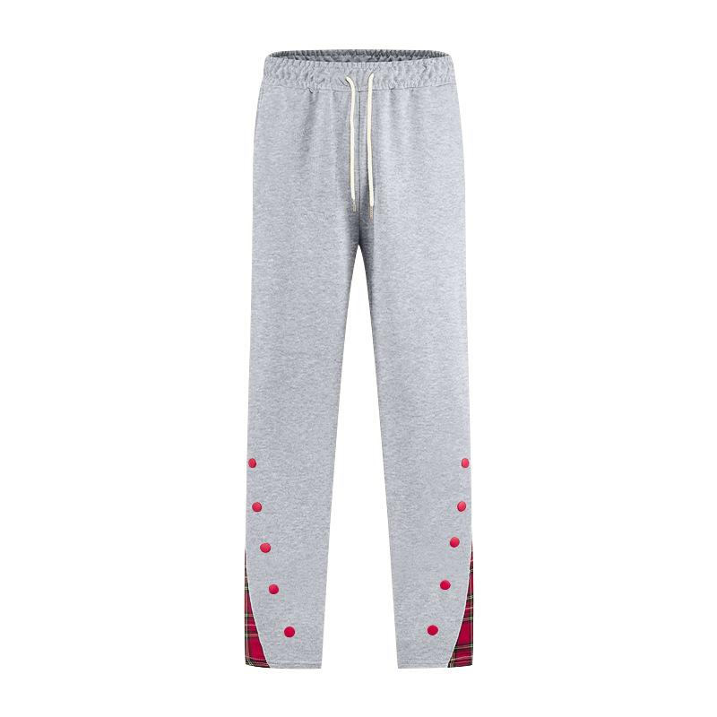 Large Size Straight Trousers Men's Trousers Trousers Autumn and Winter Basketball Button Casual Sports Jogging Sweatpants