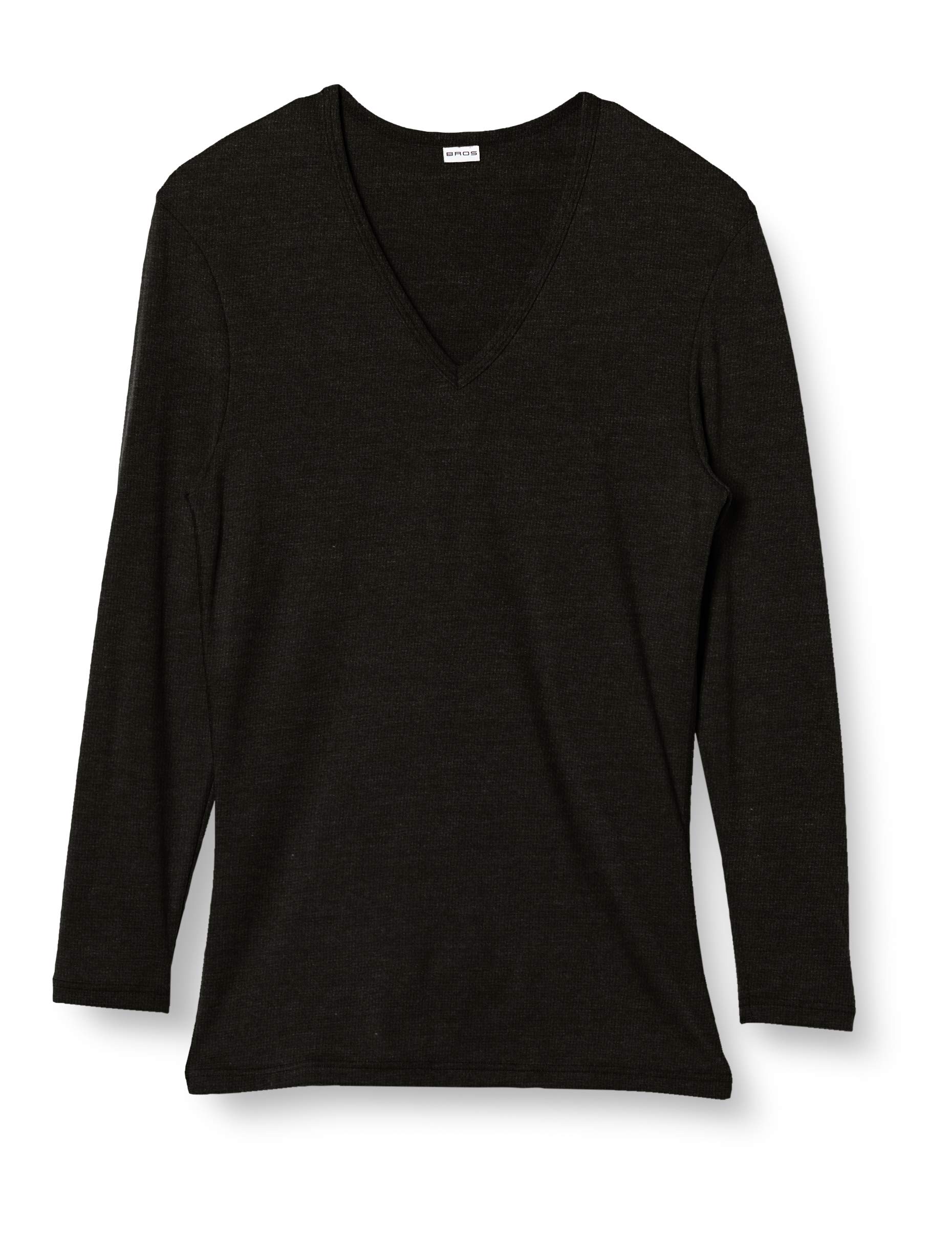 

Bros by Wacoal Warm Stretch Inverted Triangle Size L Men s Innerwear, V-Neck, 3/4 Sleeves, Moisture-Wicking, Antibacterial, Odor-Resistant, Material, чёрный