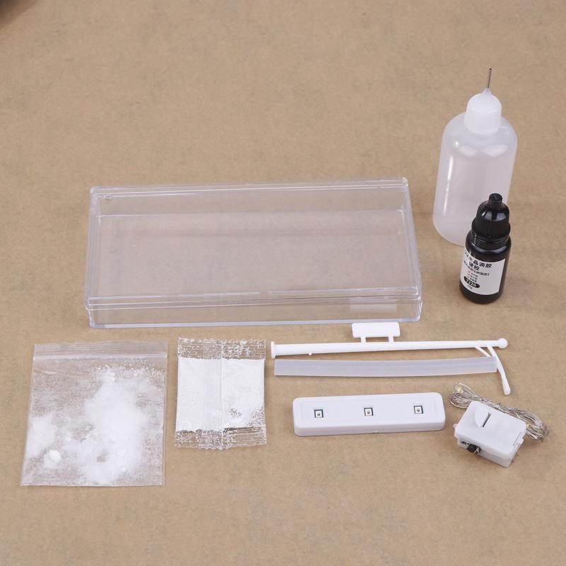 Simulace sněhu pouliční lampy Dětská vědecká hračka Stem Technologia Gadget Fyzikální sada Vzdělávací hračky pro děti Učební hračka