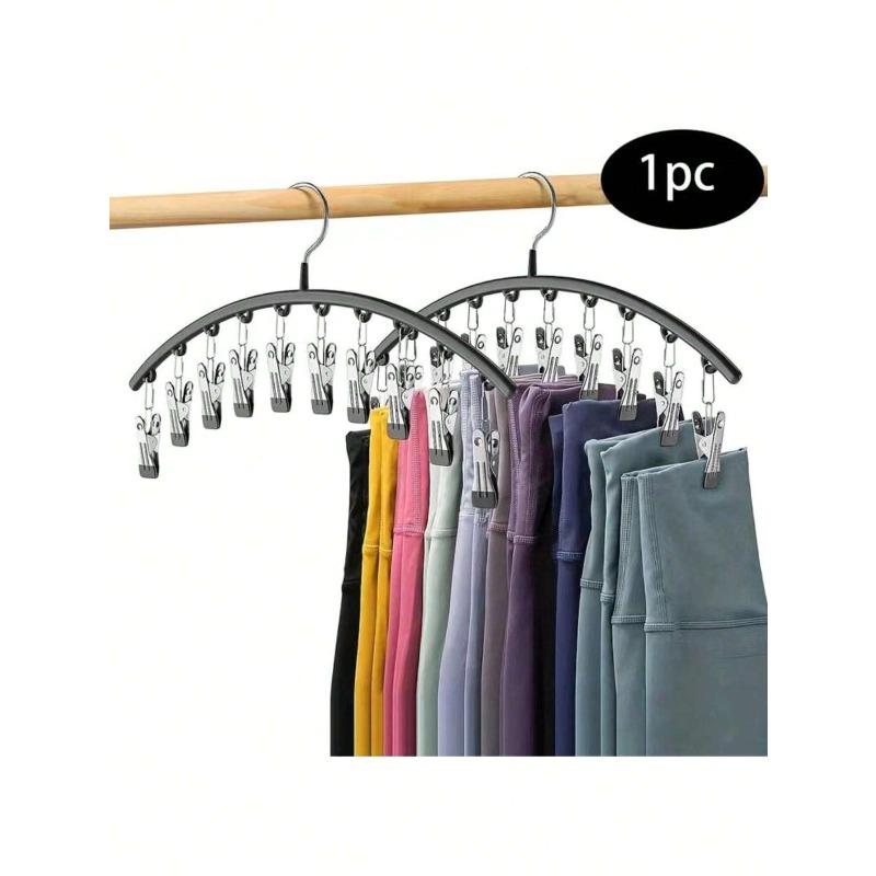 Clothes Hanger, Hanging Rack Space-Saving Curved Hanger For Yoga Pants And Leggings