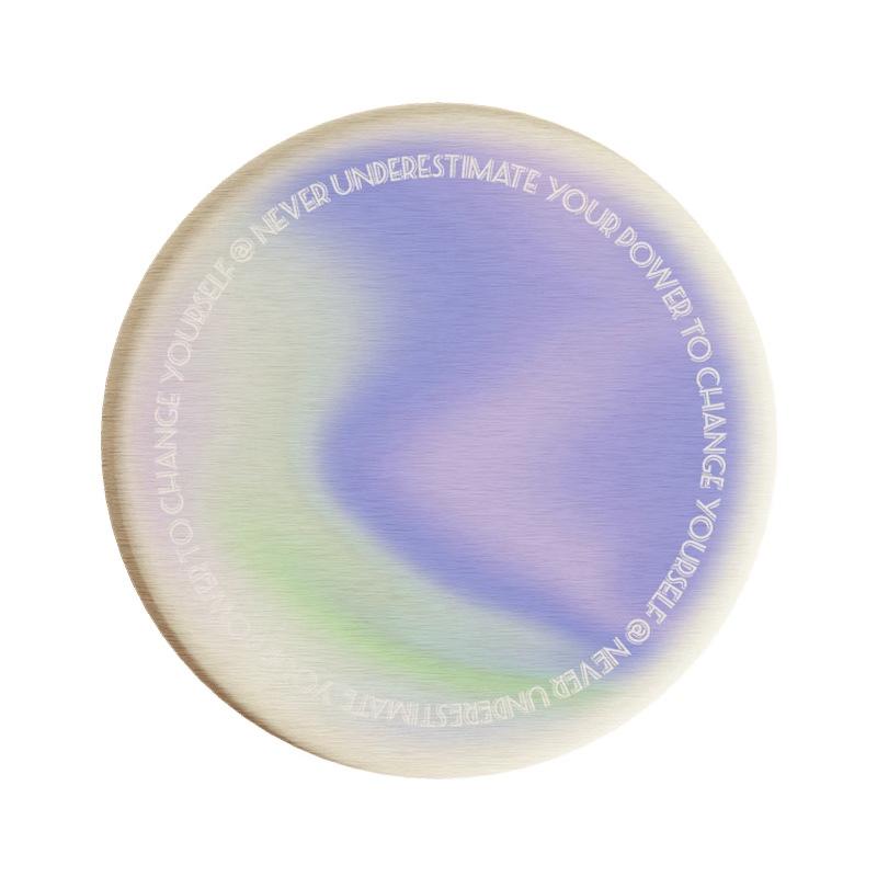 Round Plaid Hard Diatom Mud Coffee Tea Coaster Thermal Insulation Pad Office Non-slip Absorbent Pad