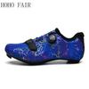 Tienda de ciclismo de moda para hombre y mujer, zapatos autoblocantes para ciclismo de carretera, zapatillas antideslizantes transpirables, zapatos de talla grande 46,47