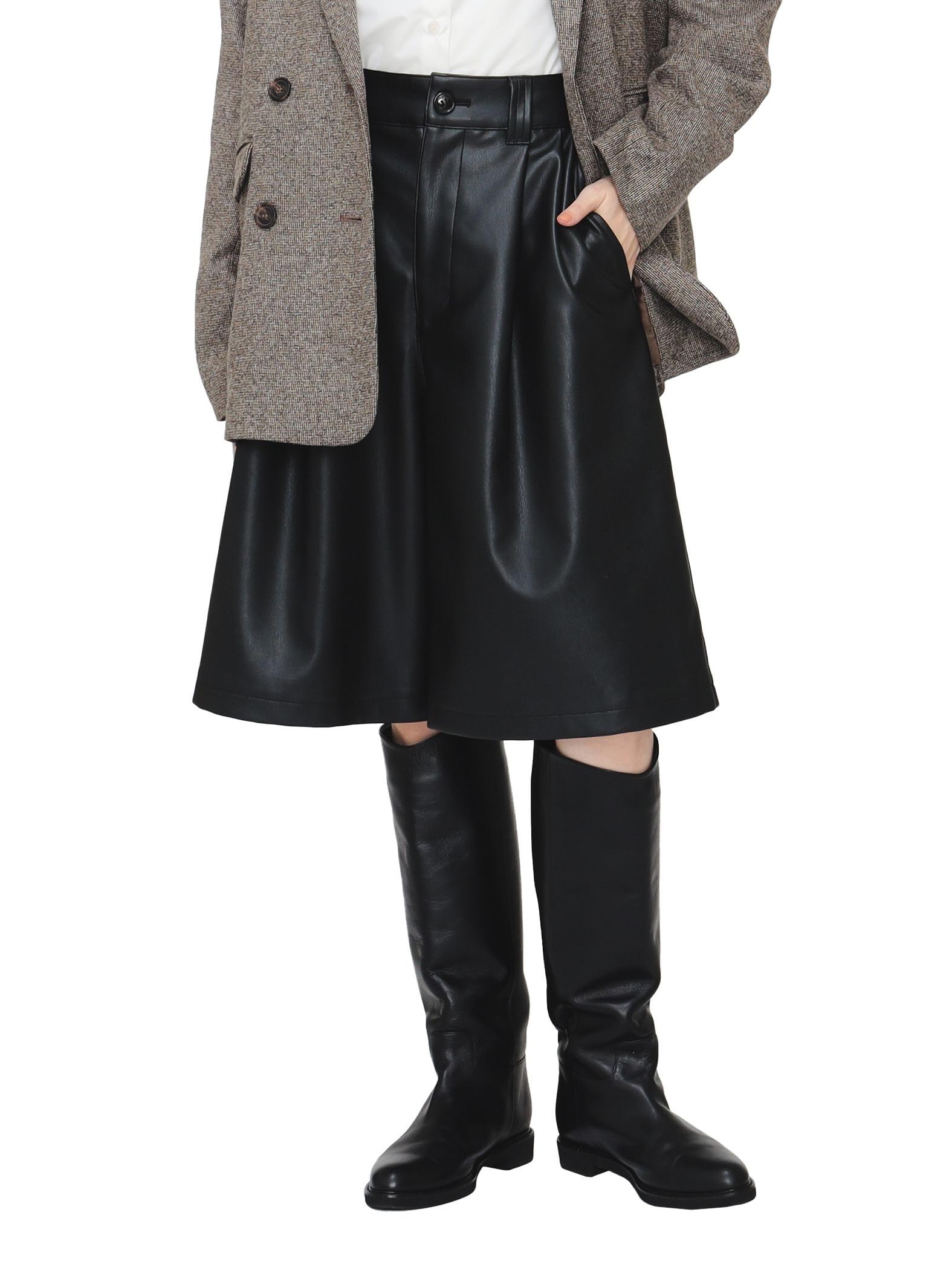 

Life Store by Shorts Leather HPT BLACK M [Beaming Beams] TCF Women s