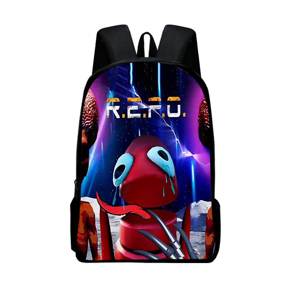 Klassische Neuheit Cool R.E.P.O repo Notizbuch Rucksäcke Schüler Schultaschen 3D-Druck Oxford Wasserdicht Jungen/Mädchen Laptop Rucksäcke