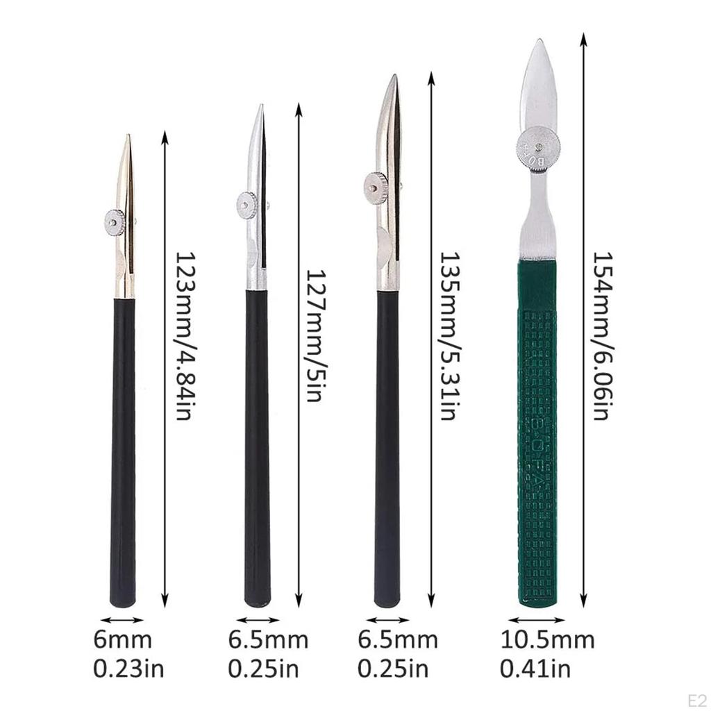 4Pieces Artist Ruling Pen Masking Fluid Writing for Applying Oil Painting Watercolor Drawing