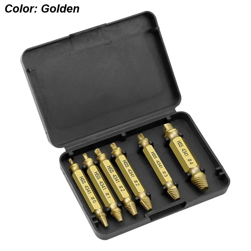 Damaged Screw Extractor Set HSS Drill Bit Stripped Broken Remover Small Easily Quickly Take Out Kit Easy Demolition Power Tools