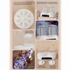 2 Modes Double Cup Washing Machine Transparent Tank Portable Sock Washer  Dormitory Use