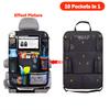Car Seat Organizer Multi-functional Oxford Fabric Car Back Multi Pocket Storage Bag with Tablet Holder Protector for Kids