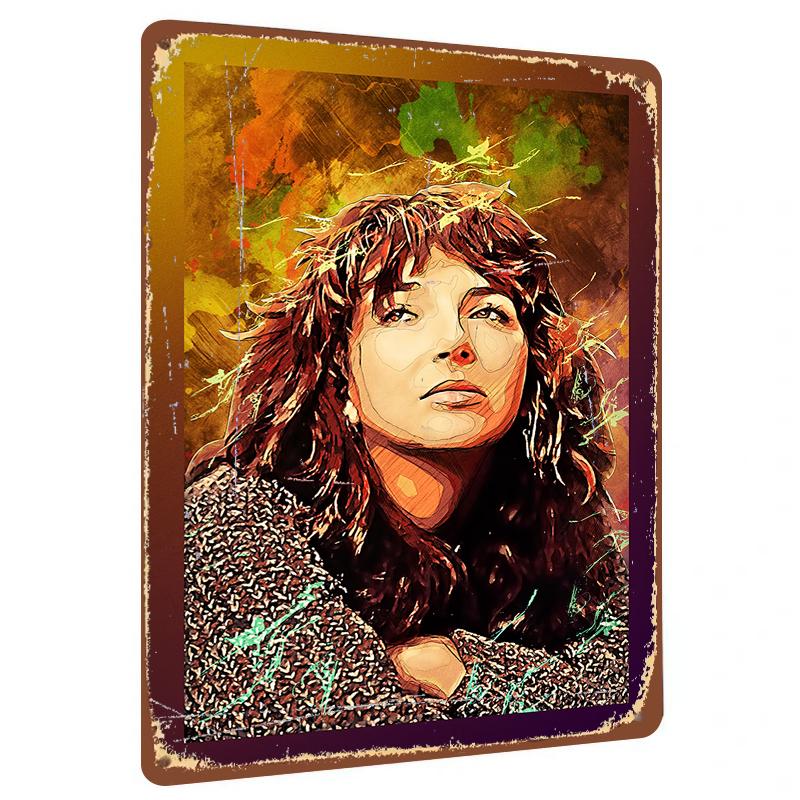 Vintage Colorful Abstract Portrait Metal Wall Art Creative Home Decorative Painting 20X30CM