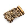 Men's Retro Leather Belt with Chinese Dragon Alloy Automatic Buckle