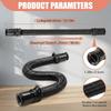 Flexible Vacuum Hose Assembly Black Replacement Hose for UV850 UV900 UV950 Home Cleaning Reach, Corrugated End Piece Part for Furniture Sides and