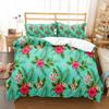 Colourful Flower Duvet Cover Set King Queen Size for Kids Boy Girls Bedding Set Rose Pattern Polyester Quilt Cover with Zipper
