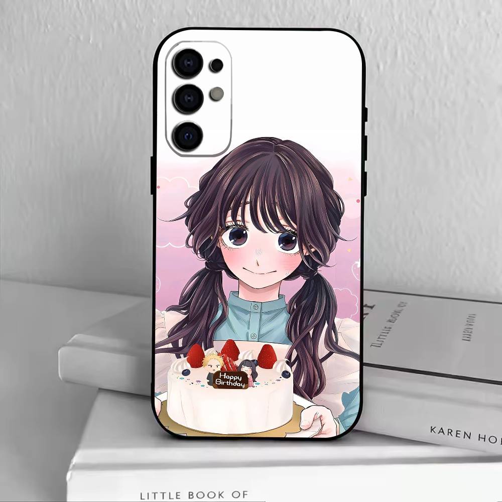 Kaoruko W-Waguri Phone Case For Samsung S25,S24,S21,S22,S23,S30,Ultra,S20,Plus,Fe,Lite,Note,10,Black Cover