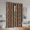 Gold and Silver Foil Marble Window Blackout Curtains with Eyelets for Living Room Sunshade Curtains Partition Curtains Door Curtains