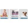 Folding Bathtub For Children, Infants With Thermometer And Insert Rk-287 White And Blue