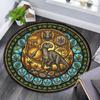 Prehistoric Fossil Garden Round Area Rug Under Office Chairs Bedroom Living Room Home Decor