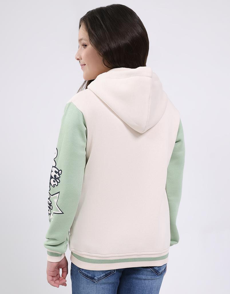MONTE CARLO Girls Hooded Neck Full Sleeve Sweatshirt
