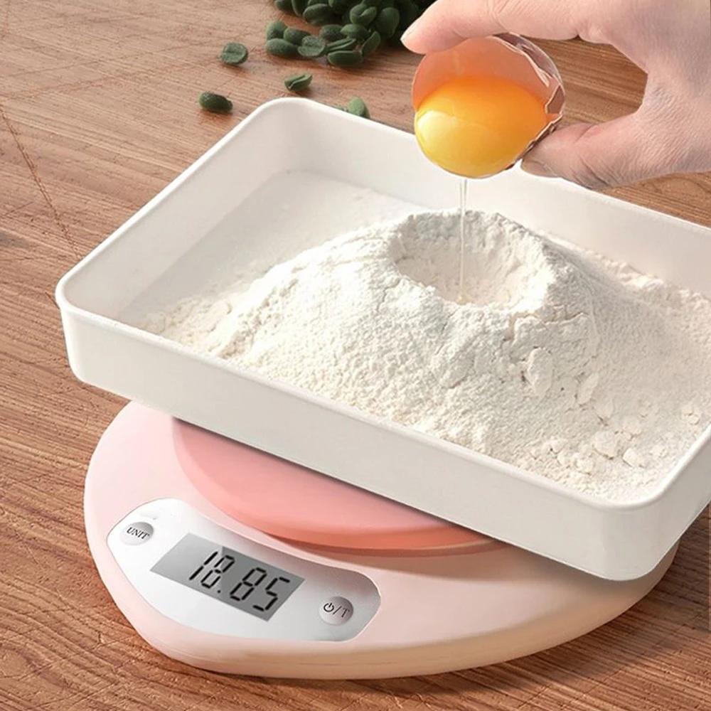 Heart-shaped Kitchen Scale Pink Food Balance Measuring Weight In Grams Portable Electronic Scales Baking Tools