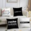 R-Roche Fashion B-BoboisS Pillow Case Short Plush Print Cushion Cover Square Throw Pillow Covers Sofa Home Decor