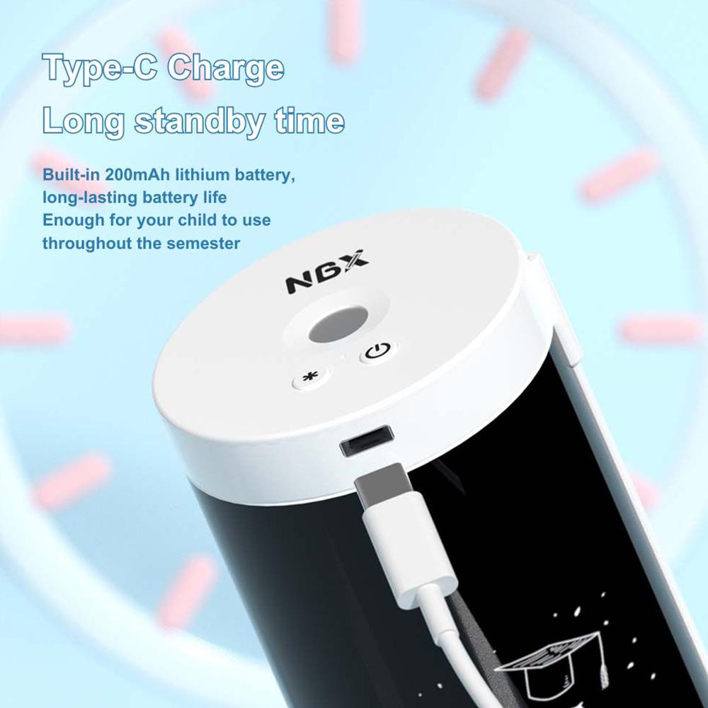 NBX Pencil Cases Fingerprint Password Lock Pencil Case Organizer Double Layer Cylindrical Cute Pen Bag Holder with Mirror