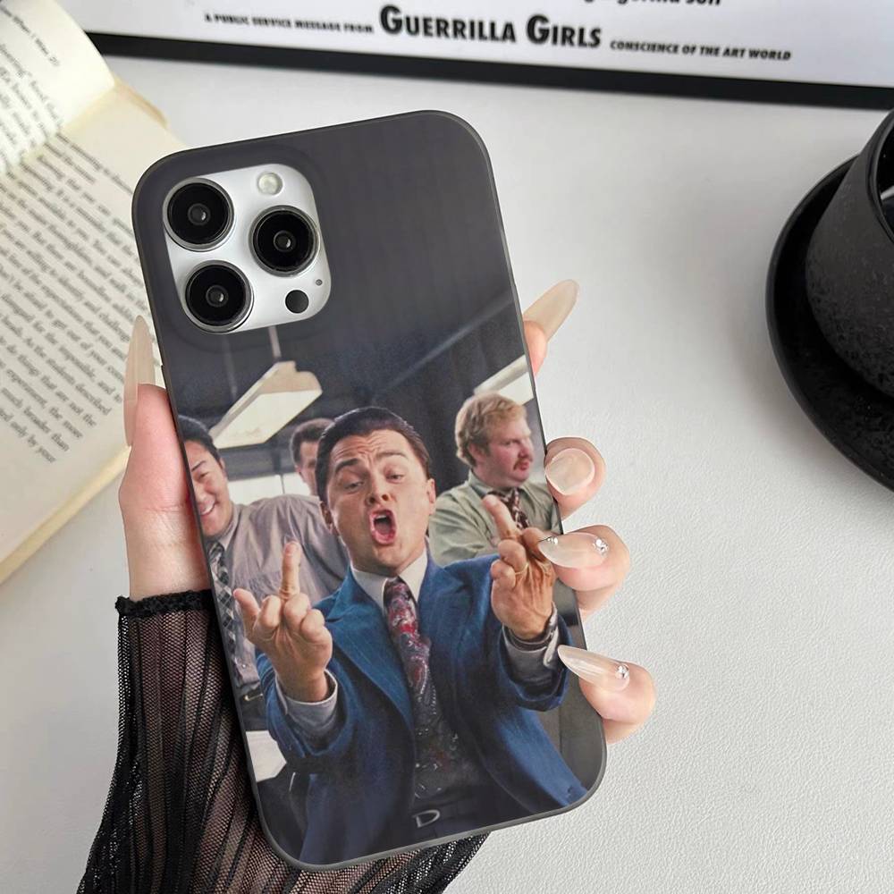 

ТВ Волк с Уолл-Стрит Мягкий Гофрированный Чехол для Телефона Для IPhone 11 12 13 14 15 16 17 Pro Max Plus Pro Ударопрочный Чехол iPhone 16 plus