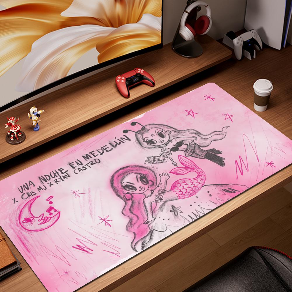 HYBXAXC Karol G Manana Sera Bonito Mouse Pad Abstract cartoon Large 800x400mm MouseMat Gamer Mause Carpet PC Mat keyboard Pad