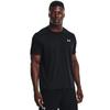 Under Armour Solid Color Logo Print Crew Neck Short Sleeve T-Shirt Men Tops Black 1369743-001