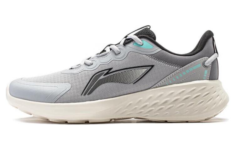 Li Ning Мягкая амортизация, Износостойкие Низкие Беговые Кроссовки Мужские Серые ARST047-4 44