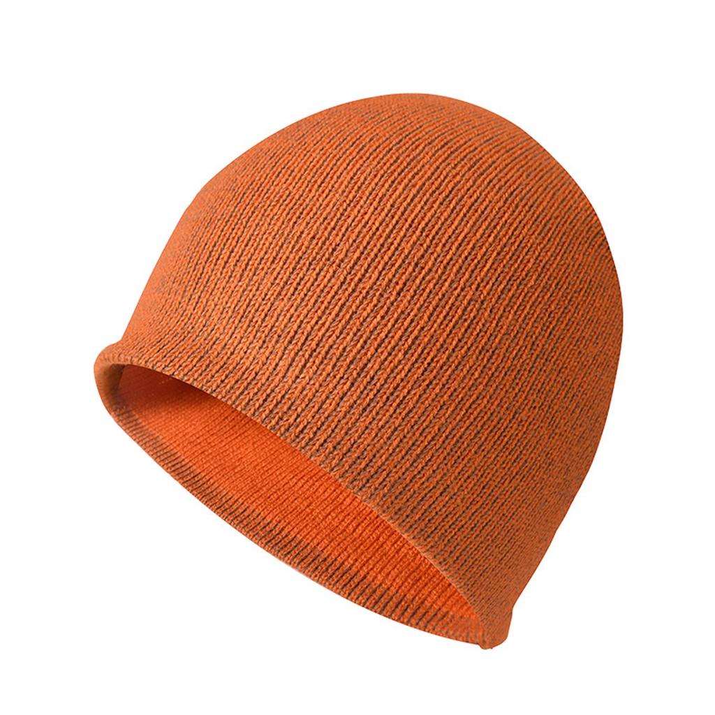 Reflective Knitted Hat for Men Women Winter Sport Unisex Cuffed Warm Winter Hat Windproof Cycling Hat for Skiing Cycling