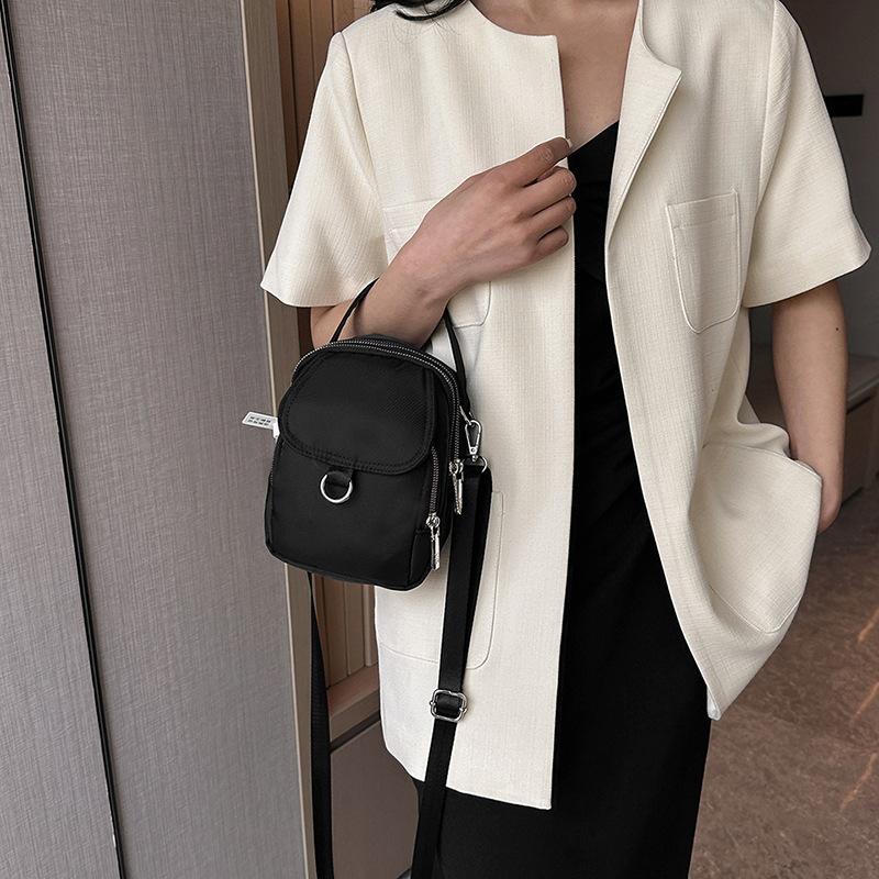 Casual style Oxford cloth portable small satchel Harajuku style women's shoulder crossbody small square bag