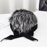 Retro Hip-Hop Brimless Hat with Short Hair Simulation for Men