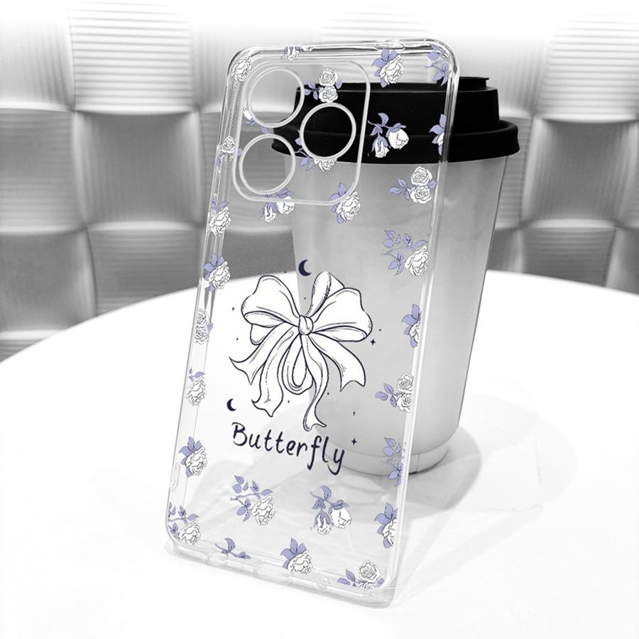 For Honor 600 Lite Case transparent Bow Painted Soft Silicon Cover for Honor 500 Smart 600Lite LNA-NX1 Protective Phone Capa