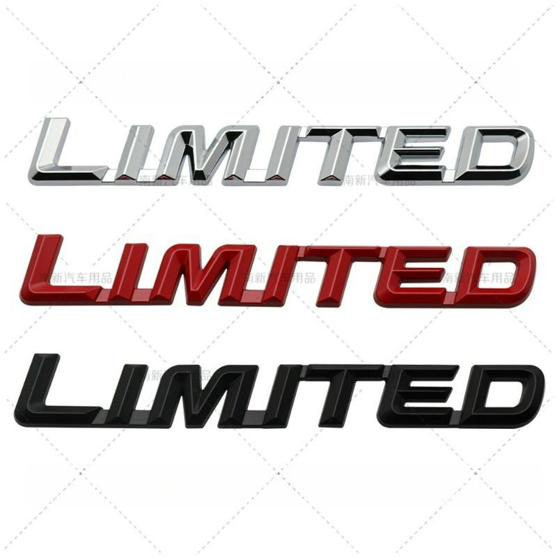 High-quality Modified Car Stickers LIMITED Connected Metal Letter Car Body Scratch Coverage Personalized Display