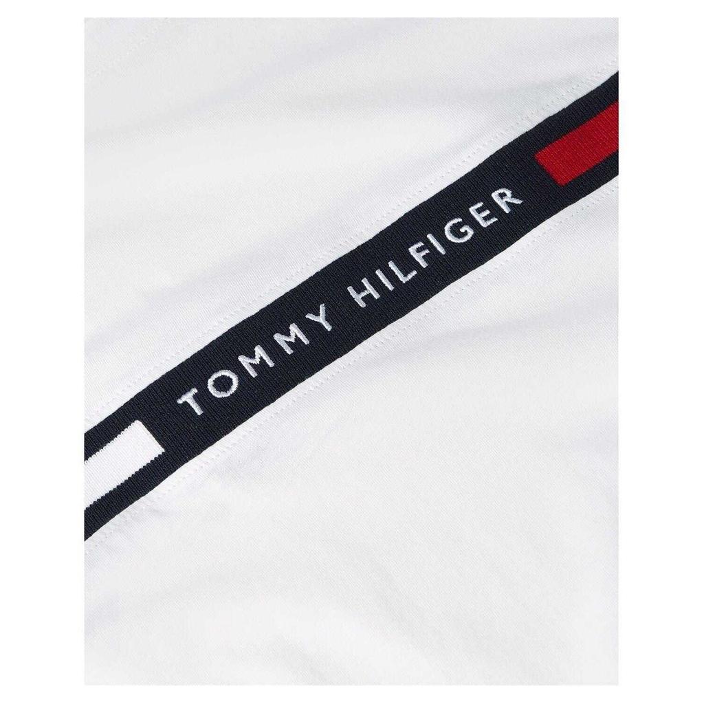 Tommy Hilfiger Mens Panel Cotton Branded Tape Regular T-Shirt